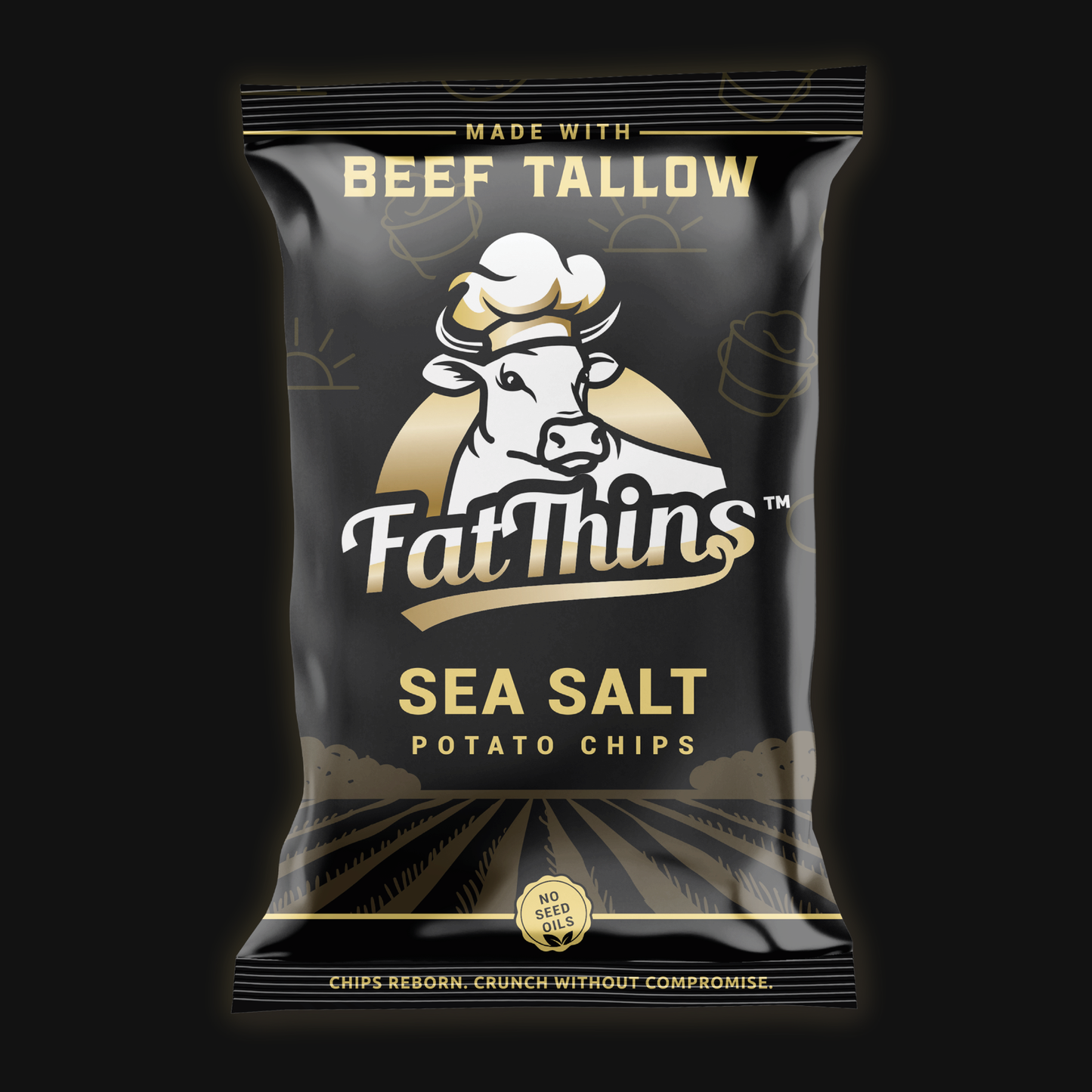Fat Thins Sea Salt Potato Chips