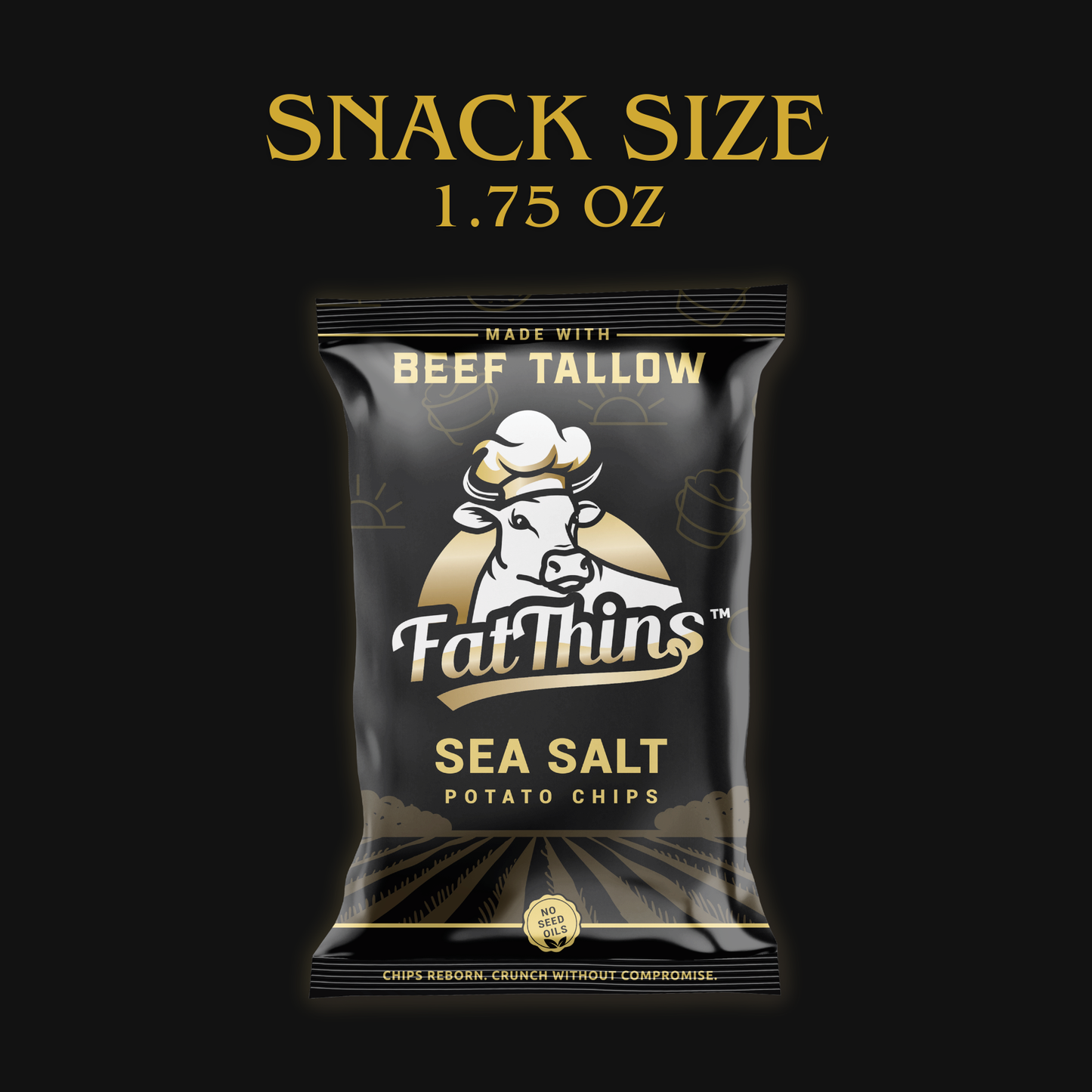 Fat Thins Sea Salt Snack Packs (1.75 oz, 24 Count)