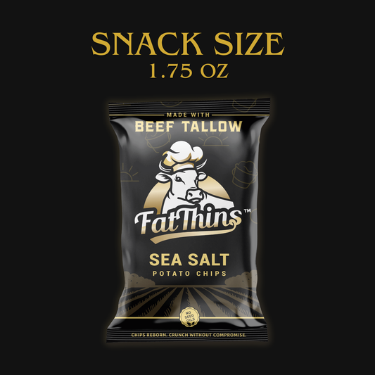 Fat Thins Sea Salt Snack Packs (1.75 oz, 24 Count)