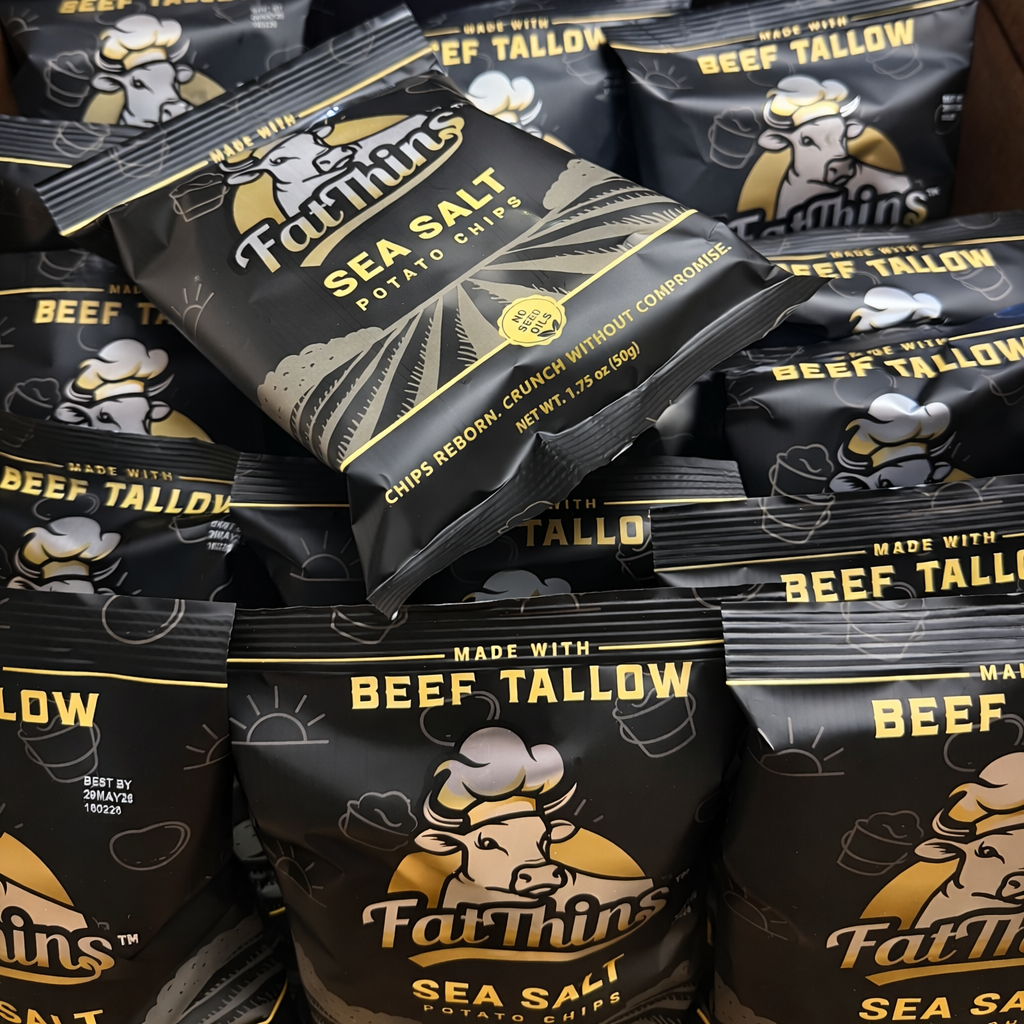 Fat Thins Sea Salt Snack Packs (1.75 oz, 24 Count)