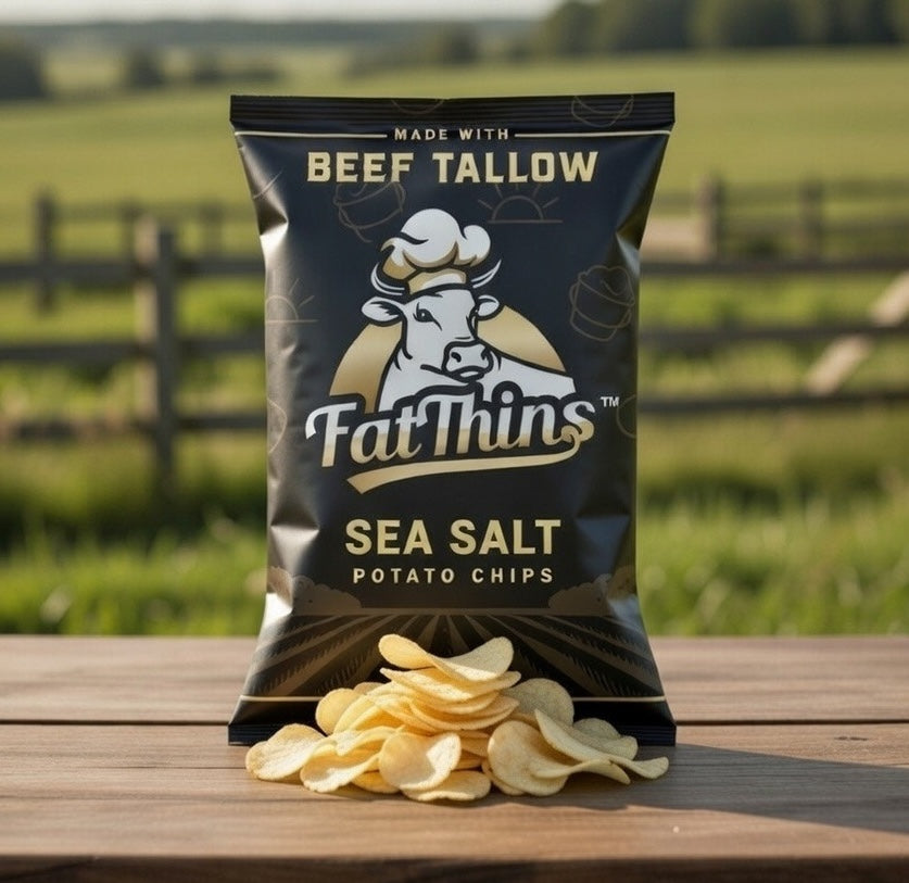 Fat Thins Sea Salt Potato Chips